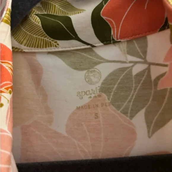 Spartina 449 Floral Mini Dress - Orange, Pink, Yellow - Picture 3 of 3